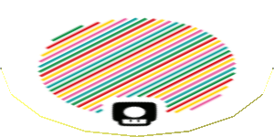 Sticker 1.8 x 1.8 with Bar Code and Super Mushroom