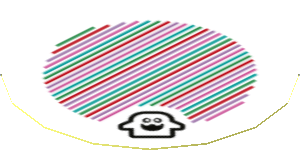 Sticker 1.8 x 1.8 with Bar Code and Super Peepa