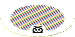 Sticker 1.8 x 1.8 with Bar Code and Fly Guy