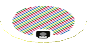 Sticker 1.8 x 1.8 with Bar Code and Poison Mushroom