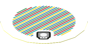 Sticker 1.8 x 1.8 with Bar Code and 1-Up Mushroom