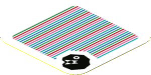 Sticker 1.8 x 1.8 with Bar Code and Chain Chomp