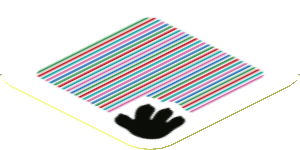 Sticker 1.8 x 1.8 with Bar Code and Bowser's Mecha Hand