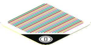 Sticker 1.8 x 1.8 with Bar Code and Coin