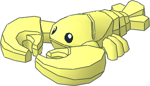 Animal Lobster with Eyes Pattern