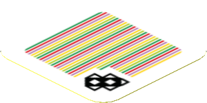 Sticker 1.8 x 1.8 with Bar Code and Skewer