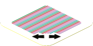 Sticker 1.8 x 1.8 with Bar Code and Double Arrows