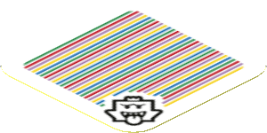 Sticker 1.8 x 1.8 with Bar Code and King Boo