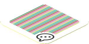 Sticker 1.8 x 1.8 with Bar Code and Toad Speech Bubble with Ellipsis