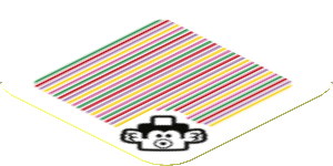 Sticker 1.8 x 1.8 with Bar Code and Cheep Cheep