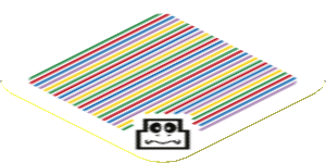 Sticker 1.8 x 1.8 with Bar Code and Dry Bones