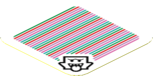 Sticker 1.8 x 1.8 with Bar Code and Boo