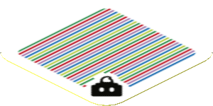 Sticker 1.8 x 1.8 with Bar Code and Bob-omb