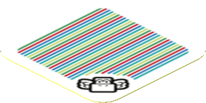 Sticker 1.8 x 1.8 with Bar Code and Koopa Paratroopa