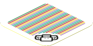 Sticker 1.8 x 1.8 with Bar Code and Koopa Paratroopa