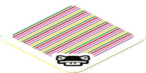 Sticker 1.8 x 1.8 with Bar Code and Para-Beetle