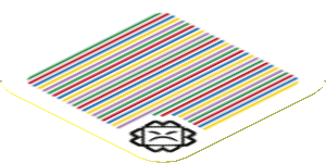 Sticker 1.8 x 1.8 with Bar Code and Thwimp