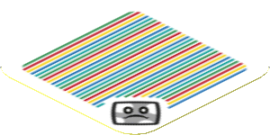 Sticker 1.8 x 1.8 with Bar Code and Bramball