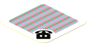 Sticker 1.8 x 1.8 with Bar Code and Parachute Bob-Omb