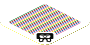 Sticker 1.8 x 1.8 with Bar Code and Scuttlebug