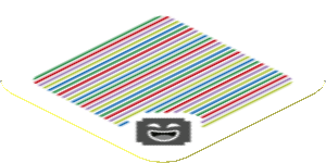 Sticker 1.8 x 1.8 with Bar Code and Amp