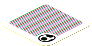 Sticker 1.8 x 1.8 with Bar Code and Yoshi Egg