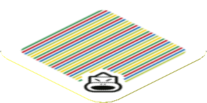 Sticker 1.8 x 1.8 with Bar Code and Boss Sumo Bro