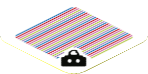 Sticker 1.8 x 1.8 with Bar Code and Bob-omb