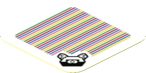 Sticker 1.8 x 1.8 with Bar Code and Para-Biddybud