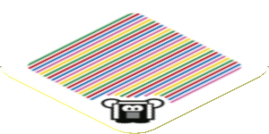 Sticker 1.8 x 1.8 with Bar Code and Stingby