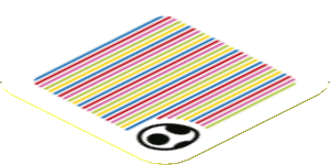 Sticker 1.8 x 1.8 with Bar Code and Yoshi Egg