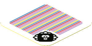 Sticker 1.8 x 1.8 with Bar Code and Big Urchin