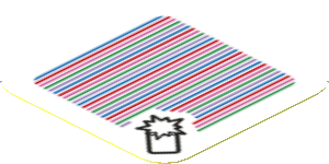 Sticker 1.8 x 1.8 with Bar Code and Springboard