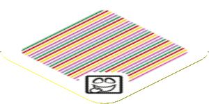 Sticker 1.8 x 1.8 with Bar Code and Polterpup