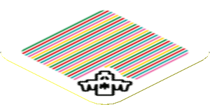 Sticker 1.8 x 1.8 with Bar Code and Bogmire