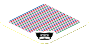 Sticker 1.8 x 1.8 with Bar Code and Ludwig