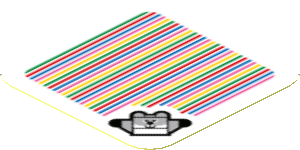 Sticker 1.8 x 1.8 with Bar Code and Waddlewing