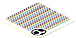 Sticker 1.8 x 1.8 with Bar Code and Yoshi Egg