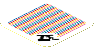 Sticker 1.8 x 1.8 with Bar Code and Treat Carousel