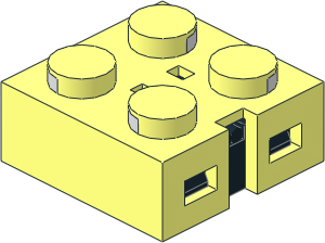 Electric Brick 2 x 2 x 0.667 with Angled Sided Underside Electric Brick 2 x 2 x 0.667 with Angled Sided Underside