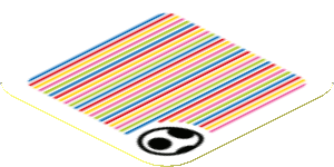 Sticker 1.8 x 1.8 with Bar Code and Yoshi Egg