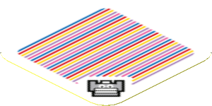 Sticker 1.8 x 1.8 with Bar Code and Big Spike