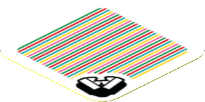 Sticker 1.8 x 1.8 with Bar Code and Piranha Plant