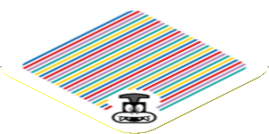 Sticker 1.8 x 1.8 with Bar Code and Iggy