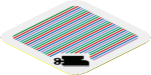 Sticker 1.8 x 1.8 with Bar Code and Goomba's Shoe