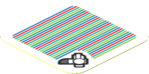 Sticker 1.8 x 1.8 with Bar Code and Conkdor