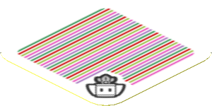 Sticker 1.8 x 1.8 with Bar Code and Turnip