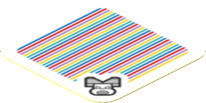 Sticker 1.8 x 1.8 with Bar Code and Wendy