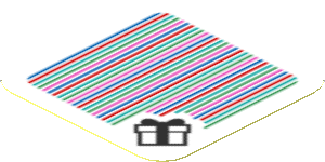 Sticker 1.8 x 1.8 with Bar Code and Gift Box