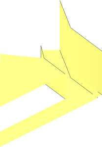 ~Tile  2 x  2 with Two  1 x  1 Curved Cutouts - Quarter